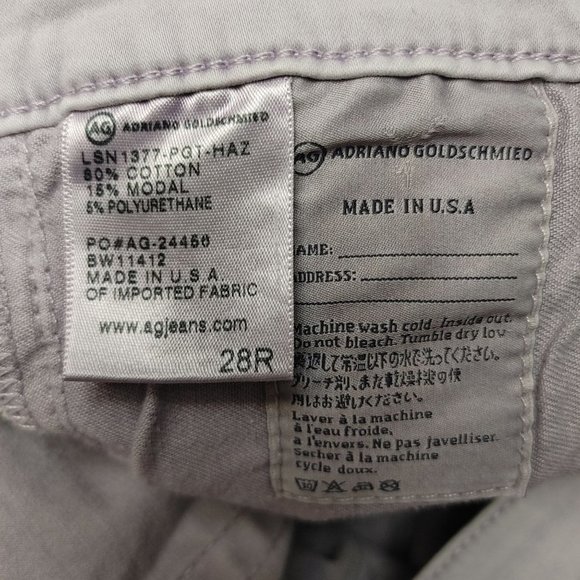 Adriano Goldschmied Womens White/Gray "The Stevie Ankle" Slim Straight Jeans 28 - Picture 4 of 6